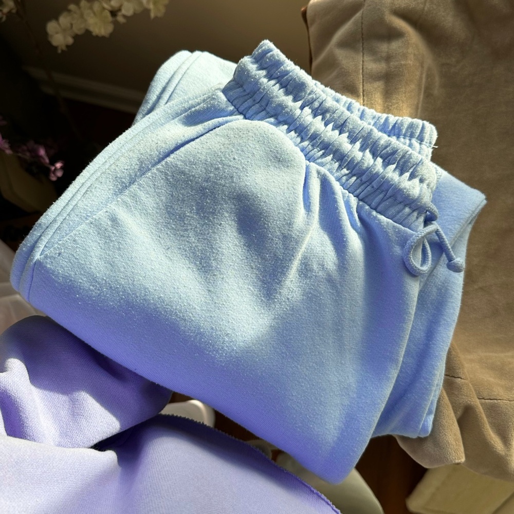 Light Blue Zara Joggers Sweatpants - Picture 9 of 9